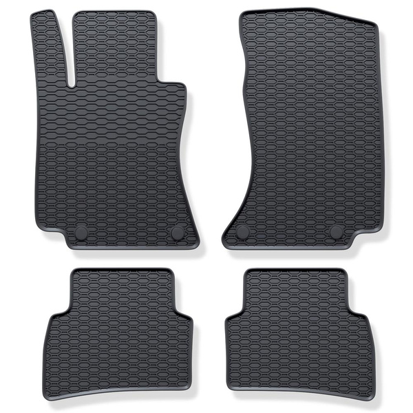 Autós gumiszőnyegek: Mercedes-Benz E osztály W214 Kombi, Szedán (2023-....) - fekete - 4 db