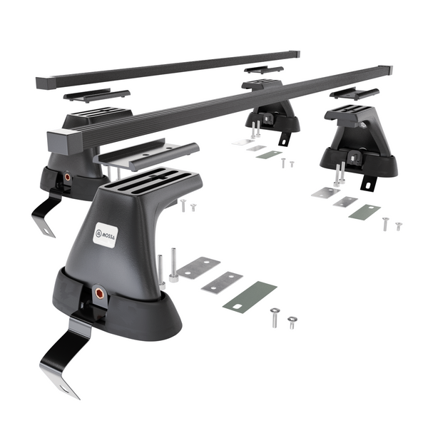 Alap tetőcsomagtartó, amely alkalmazható a: Renault Clio mk IV Hatchback (2013-2019) - fekete - rögzítő elemek nélkül - acél