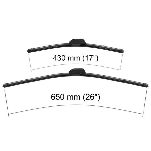 Autó ablaktörlők lapát szélvédőre a következő autótípushoz: Jaguar XE Szedán (06.2015-....) - Lapos ablaktörlő lapát