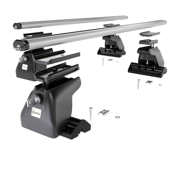 Alap tetőcsomagtartó, amely alkalmazható a: Volkswagen Transporter T5 Van (2003-2009) - ezüst - T-profil - alumínium