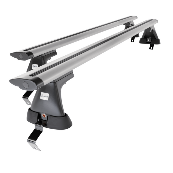 Alap tetőcsomagtartó, amely alkalmazható a: Renault Clio mk IV Hatchback (2013-2019) - ezüst - rögzítő elemek nélkül - alumínium