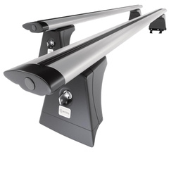 Alap tetőcsomagtartó, amely alkalmazható a: Opel Zafira C Egyterű (2012-2019) - ezüst - rögzítő pontok - alumínium