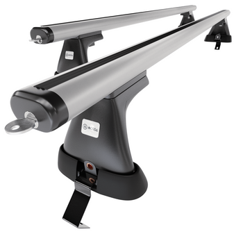 Alap tetőcsomagtartó, amely alkalmazható a: Ford Focus C-Max Hatchback (2011-2019) - ezüst - rögzítő elemek nélkül - alumínium