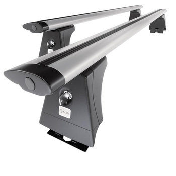 Alap tetőcsomagtartó, amely alkalmazható a: Iveco Daily V (long) Autóbusz (2011-2014) - ezüst - rögzítő pontok - alumínium