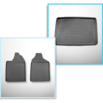 Csomagtérszőnyeg - és autószőnyegkészlet TPE: Aixam City Hatchback (10.2016-....)