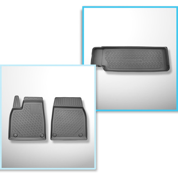 Csomagtérszőnyeg - és autószőnyegkészlet TPE: Tesla Model X SUV (01.2021-....)