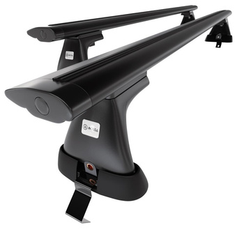 Alap tetőcsomagtartó, amely alkalmazható a: Opel Insignia Liftback (2009-2017) - fekete - rögzítő elemek nélkül - alumínium