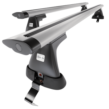 Alap tetőcsomagtartó, amely alkalmazható a: Renault Clio mk IV Hatchback (2013-2019) - ezüst - rögzítő elemek nélkül - alumínium