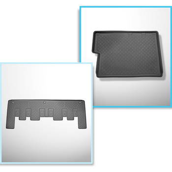 Csomagtérszőnyeg - és autószőnyegkészlet TPE: Ford Tourneo Custom L2 Van (01.2013-2018)