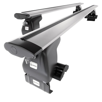 Alap tetőcsomagtartó, amely alkalmazható a: Skoda Citigo-e iV Hatchback (2012-2023) - ezüst - rögzítő elemek nélkül - alumínium