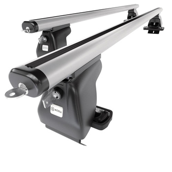 Alap tetőcsomagtartó, amely alkalmazható a: Renault Captur I SUV (2013-2019) - ezüst - rögzítő elemek nélkül - alumínium