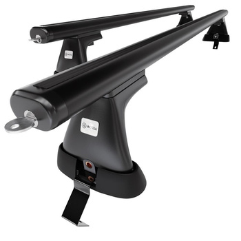 Alap tetőcsomagtartó, amely alkalmazható a: Ford Focus C-Max Hatchback (2011-2019) - fekete - rögzítő elemek nélkül - alumínium