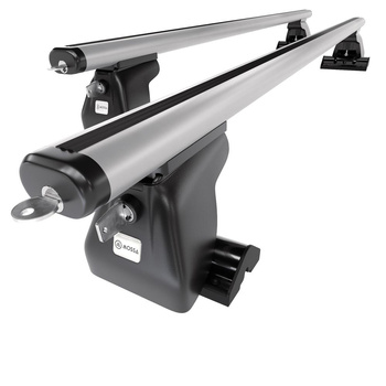 Alap tetőcsomagtartó, amely alkalmazható a: Opel Zafira D Van (2019-....) - ezüst - rögzítő pontok - alumínium