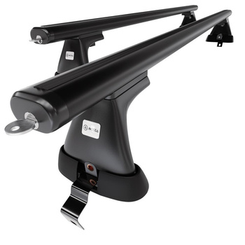 Alap tetőcsomagtartó, amely alkalmazható a: Renault Megane mk III Grandtour (2008-2016) - fekete - rögzítő elemek nélkül - alumínium