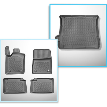 Csomagtérszőnyeg - és autószőnyegkészlet TPE: Jeep Grand Cherokee IV WK2 SUV (07.2013-11.2020)