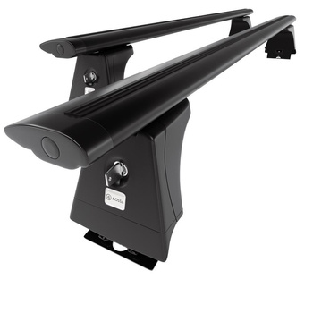 Alap tetőcsomagtartó, amely alkalmazható a: Fiat Ducato IV Van (2014-....) - fekete - rögzítő pontok - alumínium