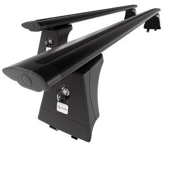 Alap tetőcsomagtartó, amely alkalmazható a: Hyundai i40 Kombi (2011-2018) - fekete - integrált reling - alumínium