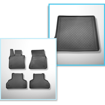 Csomagtérszőnyeg - és autószőnyegkészlet TPE: BMW X5 E70 SAV (04.2007-09.2013) - 5 vagy 7 hely; harmadik sor nélkül