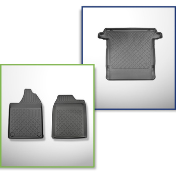 Csomagtérszőnyeg - és autószőnyegkészlet TPE: Aixam Crossline Crossover (2005-2010) - két hely