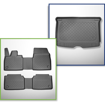 Csomagtérszőnyeg - és autószőnyegkészlet TPE: BMW i3 Hatchback (11.2013-07.2022) - nem a Range Extender verzióhoz