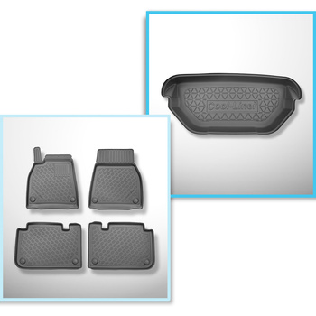 Csomagtérszőnyeg - és autószőnyegkészlet TPE: Tesla Model S 0 Coupé (01.2021-....) - első csomagtartó