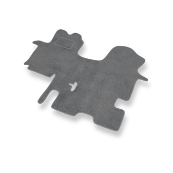 Velúrszőnyegek gépjárművekhez: Opel Vivaro I Van (2001-2014) 3-személyes - szürke